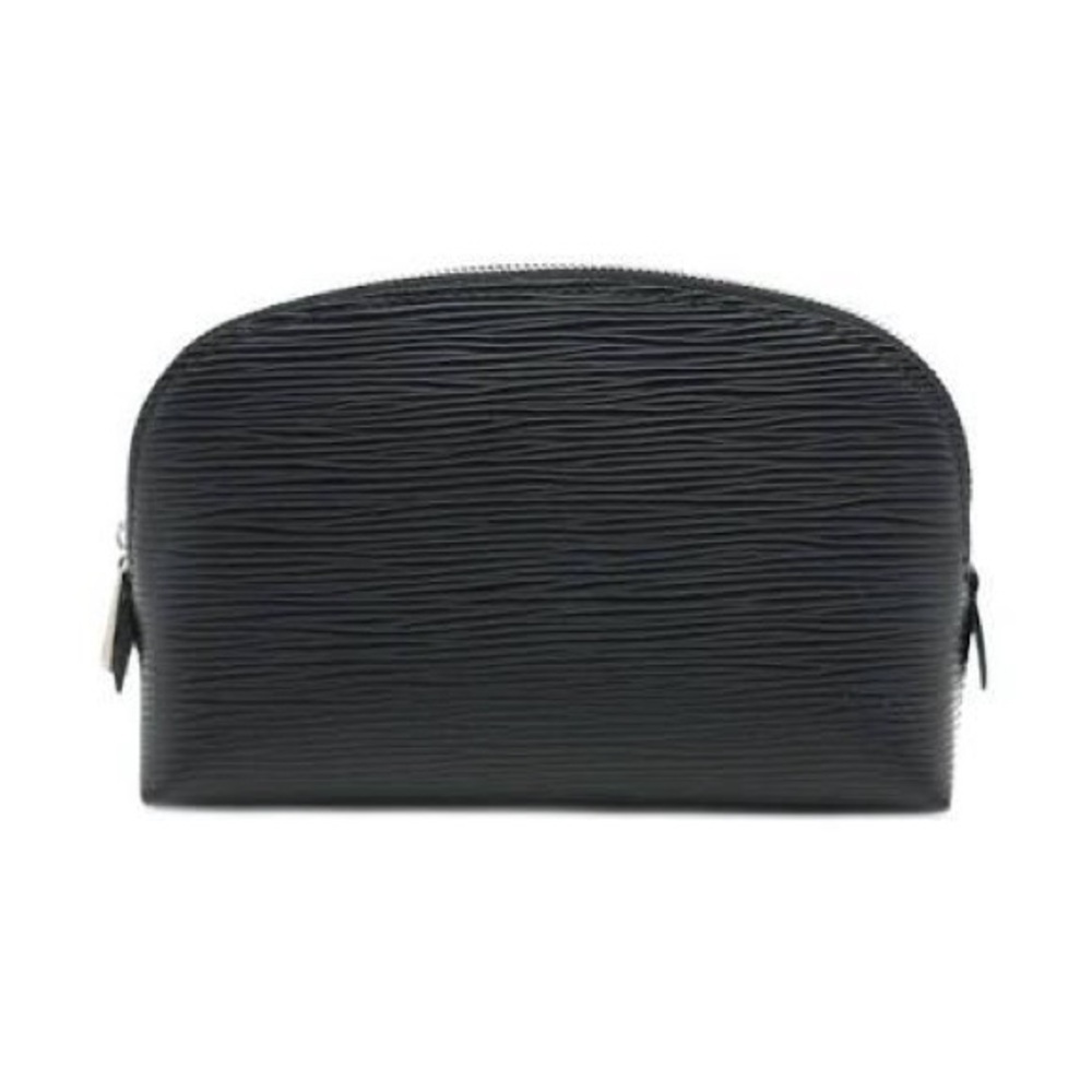 LOUIS VUITTON Black Epi Leather Pochette Cosmetic Pouch